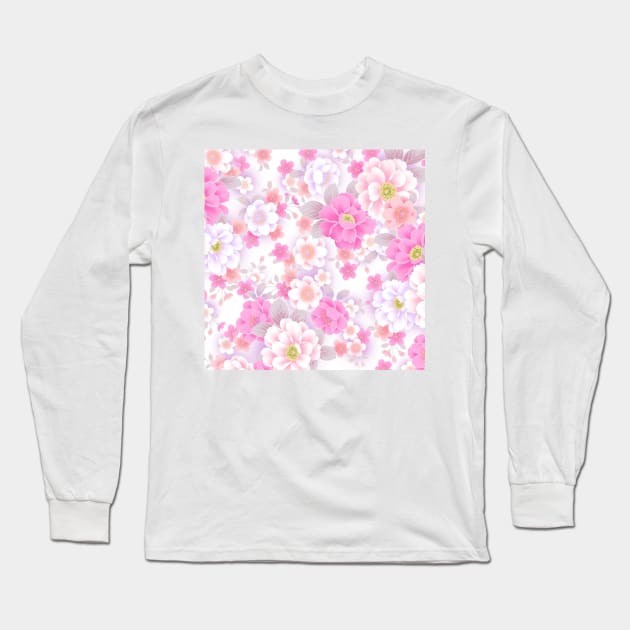 pink flowers Long Sleeve T-Shirt by PREMIUMSHOP